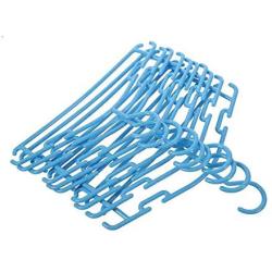 KYCPTNFJ Multi-Functional Portable Clothes Hangers 10 Pieces Clothes Hangers Blue