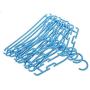 KYCPTNFJ Multi-Functional Portable Clothes Hangers 10 Pieces Clothes Hangers Blue