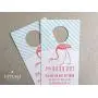 Flamingo Shhh Do Not Disturb Wedding Door Hangers (set of 10)