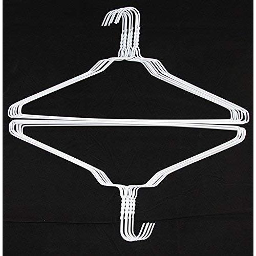 100 Standard Wire Shirt Hangers 16 Inch 14.5 Gauge (White) 100 Standard Wire Shirt Hangers 16 Inch 14.5 Gauge (White)