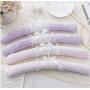 10pcs Random Color Top Grade Pretty Pink Purple Lace Satin Padded Clothes Hanger, Elegant Lace Wedding Dress Hanger for Bride Princess