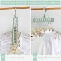 Space-Saving Hangers 5PCS Magic Clothes Hanger Organizer Rotate Anti-Skid Folding Hanger Multifunction Space Saving and Cascading Features for Drying and Storage to Family Blue