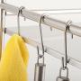 YourGift 30 Pack Heavy Duty S Hooks Silver S Shaped Hooks Hanging Hangers Hooks for Kitchen, Bathroom, Bedroom and Office: Pan, Pot, Coat, Bag, Plants(30 Pack/Silver/Small)