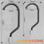 SAZ HOME Bike Hooks for Garage 8 Pack (2 Extra Large Hooks, 6 Standard) - Ceiling Hook, Garage Hooks Heavy Duty, Bike Hooks for Ceiling & Bicycle Hooks, Screw Hooks to Organize Tools & Ladder