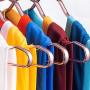 Ibnotuiy Heavy Duty Aluminum Alloy Coat Suit Clothes Clothing Hangers Closet Storage Rack Pack of 10 (Rose Gold)