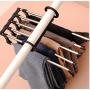 5pcs Random Color Portable Clothes Hangers Pants Rack Scarf Tie Stainless Steel Space Saver Trousers Storage Drying Hanger