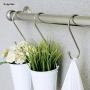 YourGift 30 Pack Heavy Duty S Hooks Black S Shaped Hooks Hanging Hangers Hooks for Kitchen, Bathroom, Bedroom and Office: Pan, Pot, Coat, Bag, Plants(30 Pack/Black/Small)