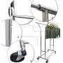 Cypressshop Commercial Garment Rack Hanger Clothes Hanging Holder Rolling Portable Adjustable Double Steel Rail Racks Trolley Textile Dryer Home Furniture Cypressshop Commercial Garment Rack Hanger Clothes Hanging Holder Rolling Portable Adjustable Double Steel Rail Racks Trolley Textile Dryer Home Furniture