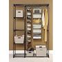 Leoneva Supreme 3-Tiers Garment Rack Clothes Hanging Rack with Hanger Bar Wheels (5 Tier-2 Hanging Rods, Black)