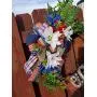Patriotic Door Wreath| Independence Grapevine Wreath | Patriotic Door Hanger| July Fourth Decor|