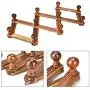 A- Coat Rack Hanger Expandable Coat Rack Wall Mounted 10 Hooks Clothes Hat Bag Hanger for Home Bedroom