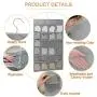 Dual-Sided Hanging Closet Organizer for Underwear, Stocking, Bra and Sock, Multifunctional 36 Mesh Pockets & 360 Degree Rotating Metal Hanger (Grey)
