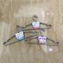 TOPBATHY 20pcs/Package Stainless Steel Clothes Hangers Metal Wire Hangers Portable Non-Slip Hangers for Jeans Scarf Tie Clothes