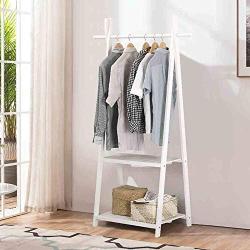 TD Garment Rack Cloth Rack Stand Coat Hanger for Jacket, Umbrella, Clothes, Hats, Scarf Bag Rack (Color : White)