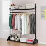 WYQSZ Floor Coat Rack, Bedroom Hanger, European Clothes Rack, Iron Rack Simple Hanger (Size : C)
