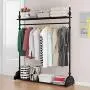 WYQSZ Floor Coat Rack, Bedroom Hanger, European Clothes Rack, Iron Rack Simple Hanger (Size : C)
