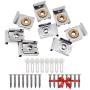 SelfTek 8 Pieces Bathroom Mirror Hanger Clips Set with Screws,Rawl Plugs and Extra Free 8 Pcs Screws