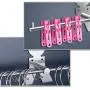 Picowe Clothes Hangers Storage Stacker Rack Holder Organizer, Wall Mounted, Adhesive or Drilling Installation, 304 Stainless Steel