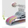 10pcs Random Color Seamless Thicker Longer Section Hanger, Non-Slip Clothes Hangers Magic Stays Clothes Hanger 10pcs Random Color Seamless Thicker Longer Section Hanger, Non-Slip Clothes Hangers Magic Stays Clothes Hanger