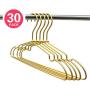 KOOBAY Koobay30ps 12" Matt Gold Aluminium Coat Hanger Children Top Girls Hanger/Boys Hanger Clothes Hangers for Closet Organization W Notches Satin Matt