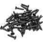 25 Pieces Retro Double Prong Robe Hook Hat Hook Coat Hook Cloth Hanger with 50 Pieces Screws by Erlvery DaMain (Black)