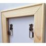 HangZ 11050 Flat Mount 2-Hole D-Ring Picture Hanger Kit, 50lb