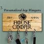 Game of thrones key holder for wall, personalized key hanger,Targaryen key hanger, Custom key rack, Anniversary Gift, Housewarming Gift, Targaryen gif, custom key holder, Targaryen key holder