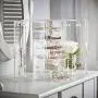 Beautify Clear Acrylic Jewelry Organizer Chest/Makeup Storage Boxes with 6 Drawers & Hanging Necklace Holder - Clear Beautify Clear Acrylic Jewelry Organizer Chest/Makeup Storage Boxes with 6 Drawers & Hanging Necklace Holder - Clear