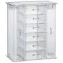 Beautify Clear Acrylic Jewelry Organizer Chest/Makeup Storage Boxes with 6 Drawers & Hanging Necklace Holder - Clear Beautify Clear Acrylic Jewelry Organizer Chest/Makeup Storage Boxes with 6 Drawers & Hanging Necklace Holder - Clear