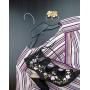 Hangon Recycled Plastic with Notches Shirt Hangers, 19 Inch, Black, 10 Pack