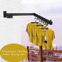 Yagaga Wall Mounted Clothes Dry Racks, Multi-Function Expandable Drying Rack Hanger 360 Degree Rotating for Bathroom Balcony and Bedroom (Black) Yagaga Wall Mounted Clothes Dry Racks, Multi-Function Expandable Drying Rack Hanger 360 Degree Rotating for Bathroom Balcony and Bedroom (Black)