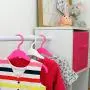 HANGERWORLD 25 Pink 11.8inch Plastic Kids Coat Clothes Garment Baby Toddler Top Hangers HANGERWORLD 25 Pink 11.8inch Plastic Kids Coat Clothes Garment Baby Toddler Top Hangers