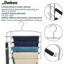 DOIOWN Pants Hangers Non Slip Space Saving Clothes Hangers with Belt Hook, Slacks Hangers Swing Arm Closet Storage Organizer for Pants Jeans Trousers Scarfs Ties Towels (2, Black)