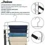 DOIOWN Pants Hangers Non Slip Space Saving Clothes Hangers with Belt Hook, Slacks Hangers Swing Arm Closet Storage Organizer for Pants Jeans Trousers Scarfs Ties Towels (2, Black)