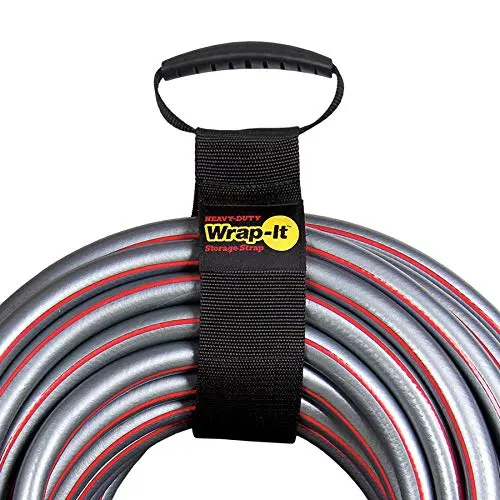 Easy-Carry Wrap-It Storage Straps - 28” (2 Pack) ? Heavy-Duty Hook and Loop Cord Carrying Strap, Hanger, and Organizer with Handle for Pool Hoses, Garden Hoses, Cords, Cables and More