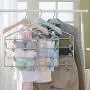 HJYPYJ Magic Hanger,No Trace PP Folding Hanger,Rotate Telescopic Trouser Hangers,for Balcony/Wardrobe Durable/Blue / 1 pcs