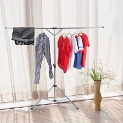 Mapsoul Indoor&Outdoor Multipurpose Durable Stainless Foldable Garment Racks Household Large Stable Adjustable High Capacity Heavy Duty Clothes Hanger Collapsible Laundry Drying Rack