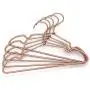 Koobay 12" Baby Slide Notches Childrens Clothes Hanger Gold Color Aluminium Metal Hangers 10Pack