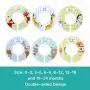Minnebaby 30 Pack Childrens Tubular Hangers, Heavy Duty White Plastic Hangers with 6 Pcs Baby Closet Dividers for Kids and Baby Clothes