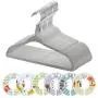Minnebaby 30 Pack Neutral Grey Baby Clothes Velvet Hangers-Ultra Thin No Slip Nursery Hangers with 6 Pcs Baby Clothing Dividers Minnebaby 30 Pack Neutral Grey Baby Clothes Velvet Hangers-Ultra Thin No Slip Nursery Hangers with 6 Pcs Baby Clothing Dividers