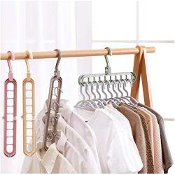 10pcs Random Color Clothes Coat Hanger Decoration Organizer Multi-Port Support Baby Clothes Drying Racks Plastic Scarf Rack Hangers for Clothes