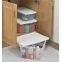 Sterilite 16448012 16 Quart/15 Liter Storage Box, White Lid with Clear Base, 12-Pack Sterilite 16448012 16 Quart/15 Liter Storage Box, White Lid with Clear Base, 12-Pack