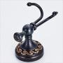 Yxsd Wall Mount Black Single Coat Hook,All-Copper American Hanger Double Clothes Towel Robe Coat Rack Bathroom Hardware Pendant Hanging Hooks