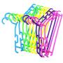 10pcs Random Color Portable Clothes Hanger Kids Children Toddler Baby Clothes Hanger Coat Plastic Non-Slip Hanger Home Organizer