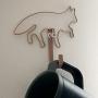 Unique Design Cactus & Fox Wall Mounted Coat Hook Decorative Robes & Towels Hook Clothes Hanger with Screw (Fox1)