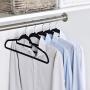 Yaheetech Premium Velvet Flocked Hangers 100 Pack Non Slip Black Clothes Suit Hangers Hook Swivel 360 Ultra Thin Yaheetech Premium Velvet Flocked Hangers 100 Pack Non Slip Black Clothes Suit Hangers Hook Swivel 360 Ultra Thin