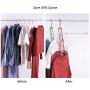 KaiKai Space Saving Hangers,Rotate Plastic Hangers, Non Slip Hangers, Clothes Hangers Multifunctional Magic Hangers Organizer,9 Holes,4 PCS