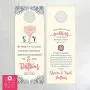 Do Not Disturb Wedding Door Hangers (set of 10) Paisley Elephant