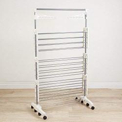 Rungfa 3 Tier Stainless Organizer Folding Drying Rack Clothes Drier Hanger Stand Airer