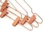 Koobay 12.5" Rose Copper Gold Shiny Steel Wire Coat Clothes Garment Hangers with Pants Bar Fit Closet Hangers (10)